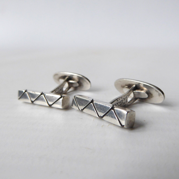 Vintage Danish Rasmussen & Lassen Ra&La sterling 925 silver cufflinks midcentury