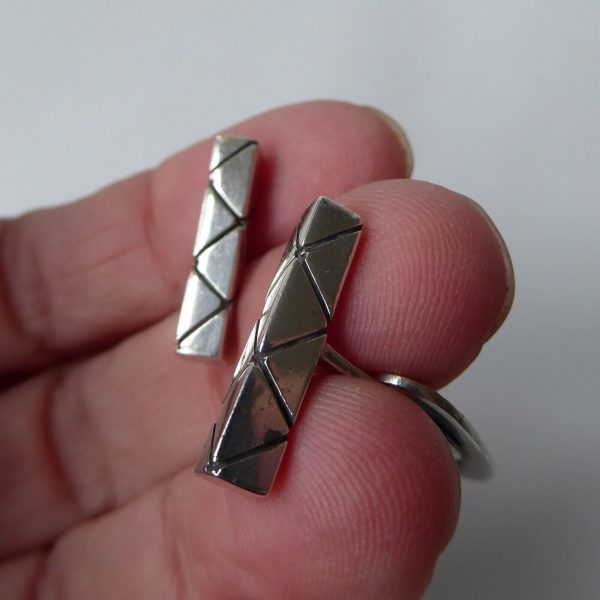 Vintage Danish Rasmussen & Lassen Ra&La sterling 925 silver cufflinks midcentury - Image 8