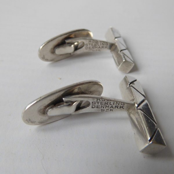 Vintage Danish Rasmussen & Lassen Ra&La sterling 925 silver cufflinks midcentury - Image 10