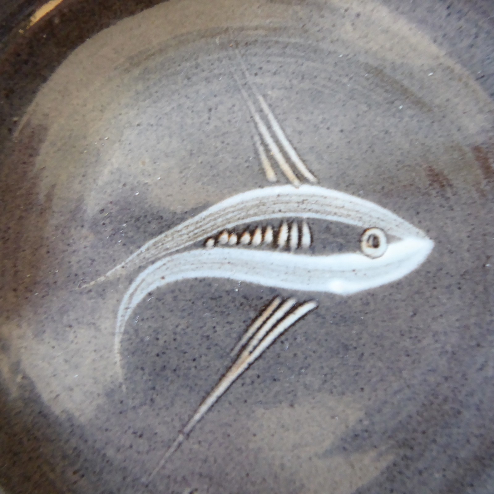 Vintage Dunster Pottery fish pin dish ashtray, George Tonkin Holland, Studio 70s - Image 4