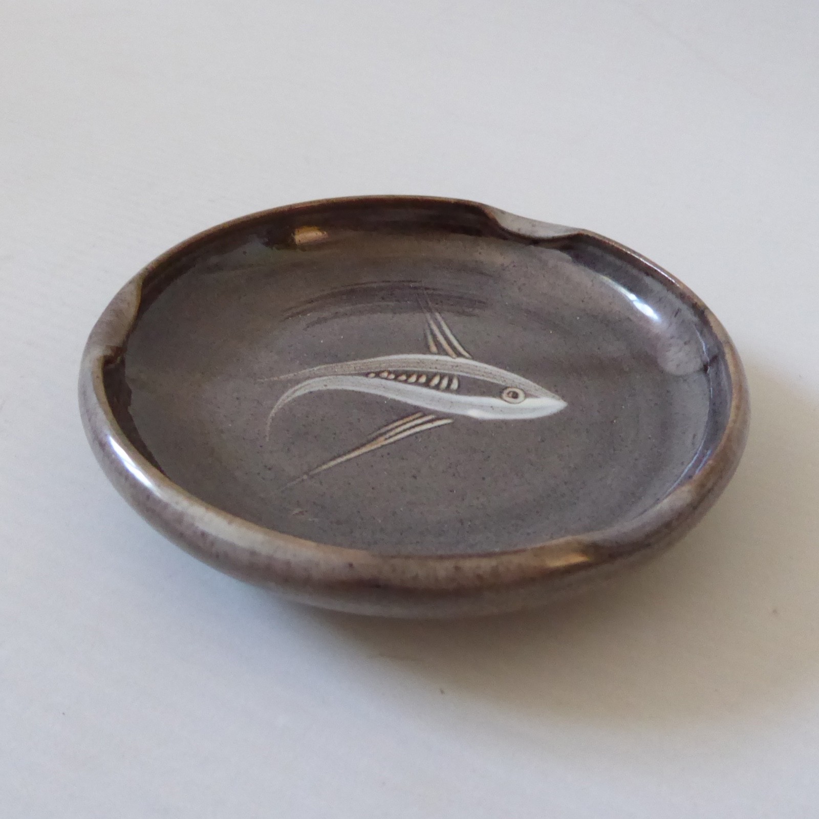Vintage Dunster Pottery fish pin dish ashtray, George Tonkin Holland, Studio 70s - Image 5