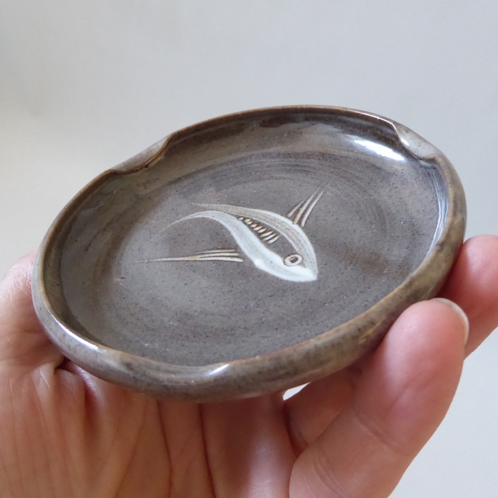 Vintage Dunster Pottery fish pin dish ashtray, George Tonkin Holland, Studio 70s - Image 8