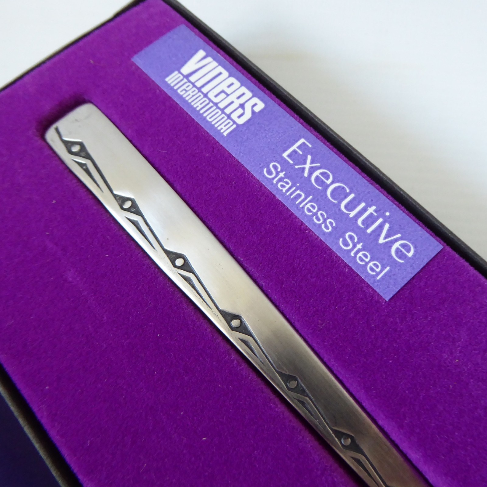 Vintage Viners Executive Suite cake server Boxed stainless steel pie slicer lift - Image 7