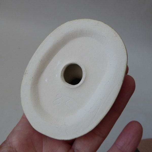Vintage modernist minimal figurine tall stretched duck swan goose. White ceramic - Image 11
