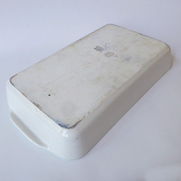 Vintage retro floral PILLIVUYT Pilivite French long cooking bowl oven dish baker - Image 12