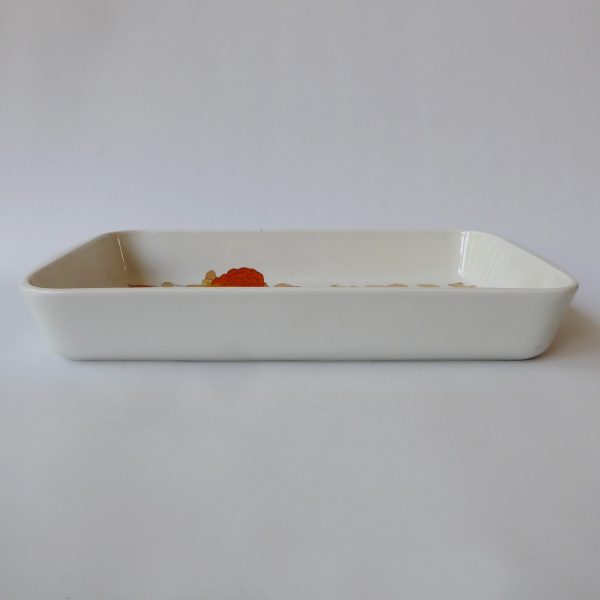 Vintage retro floral PILLIVUYT Pilivite French long cooking bowl oven dish baker - Image 6