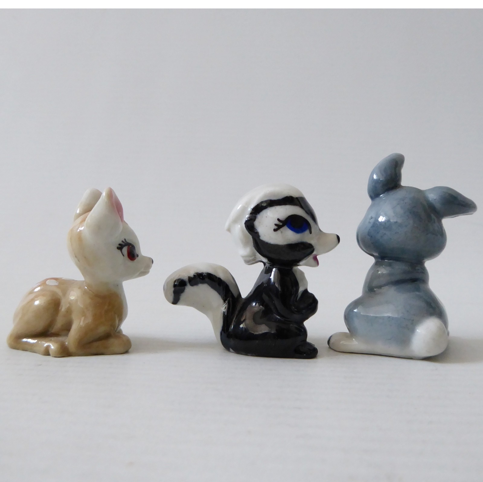 Wade Whimsies Bambi full set, Disney Hat Box series, bambi, flower, thumper 1958 - Image 6