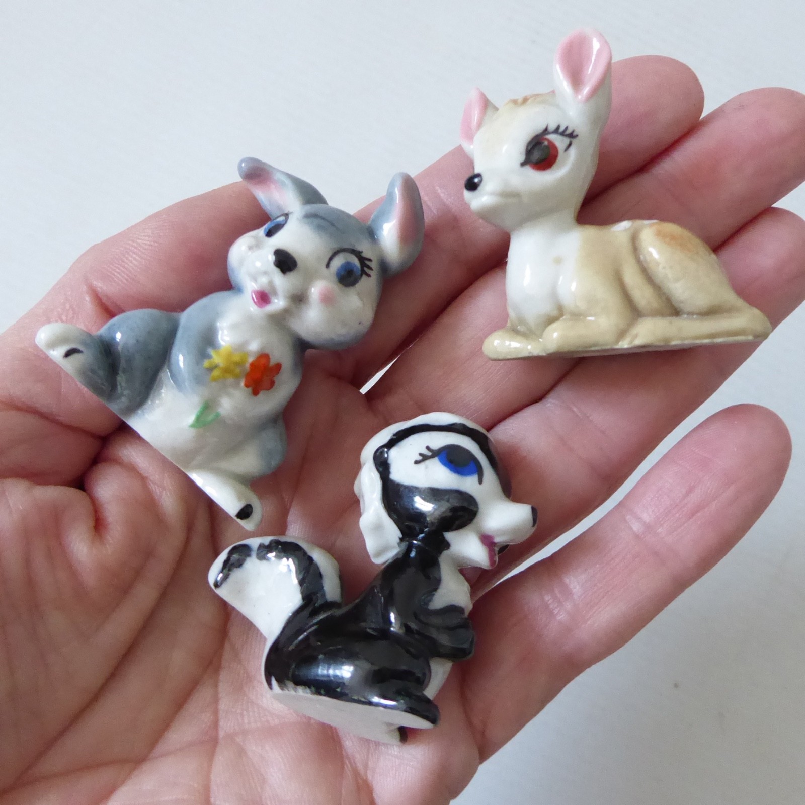 Wade Whimsies Bambi full set, Disney Hat Box series, bambi, flower, thumper 1958 - Image 9