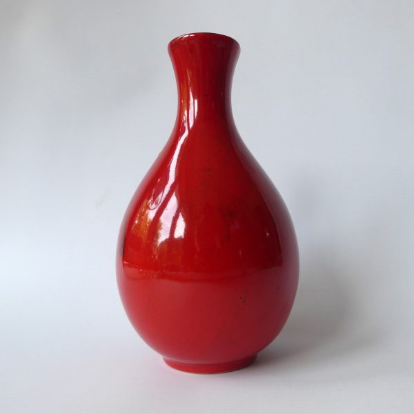 Blakeney Stoke-on-Trent studio art pottery vase, red black. Mid century, vintage - Image 6