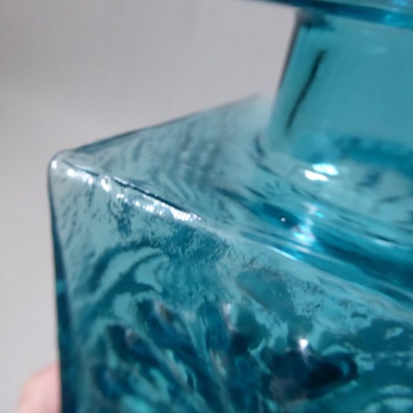 Dartington Frank Thrower FT60 Kingfisher blue turquoise art glass Daisy vase - Image 14