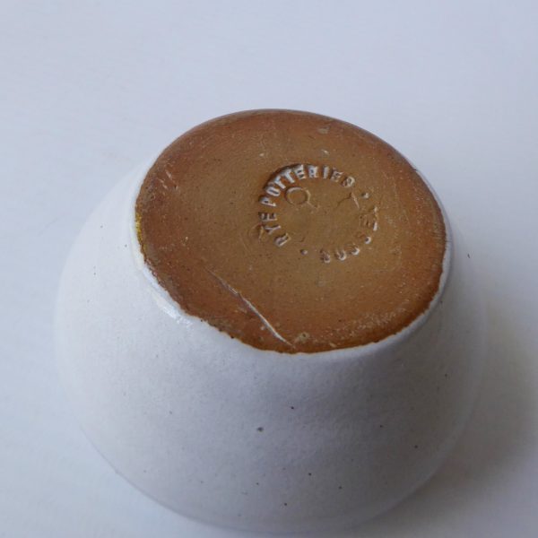 Early Rye Pottery 1947-1954 small vintage pottery ceramic clay bowl, salts, 50s - Image 6