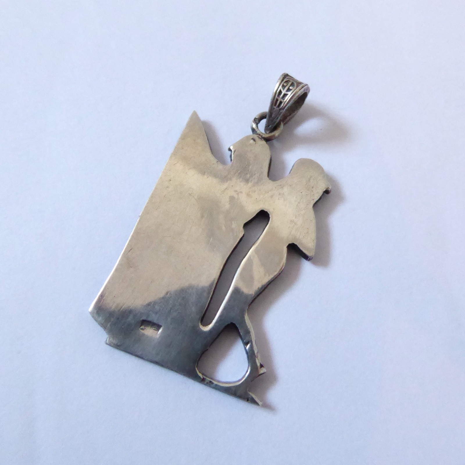 Egyptian silver pendant, 800 silver from Egypt. Handcrafted ancient musicians - Image 5