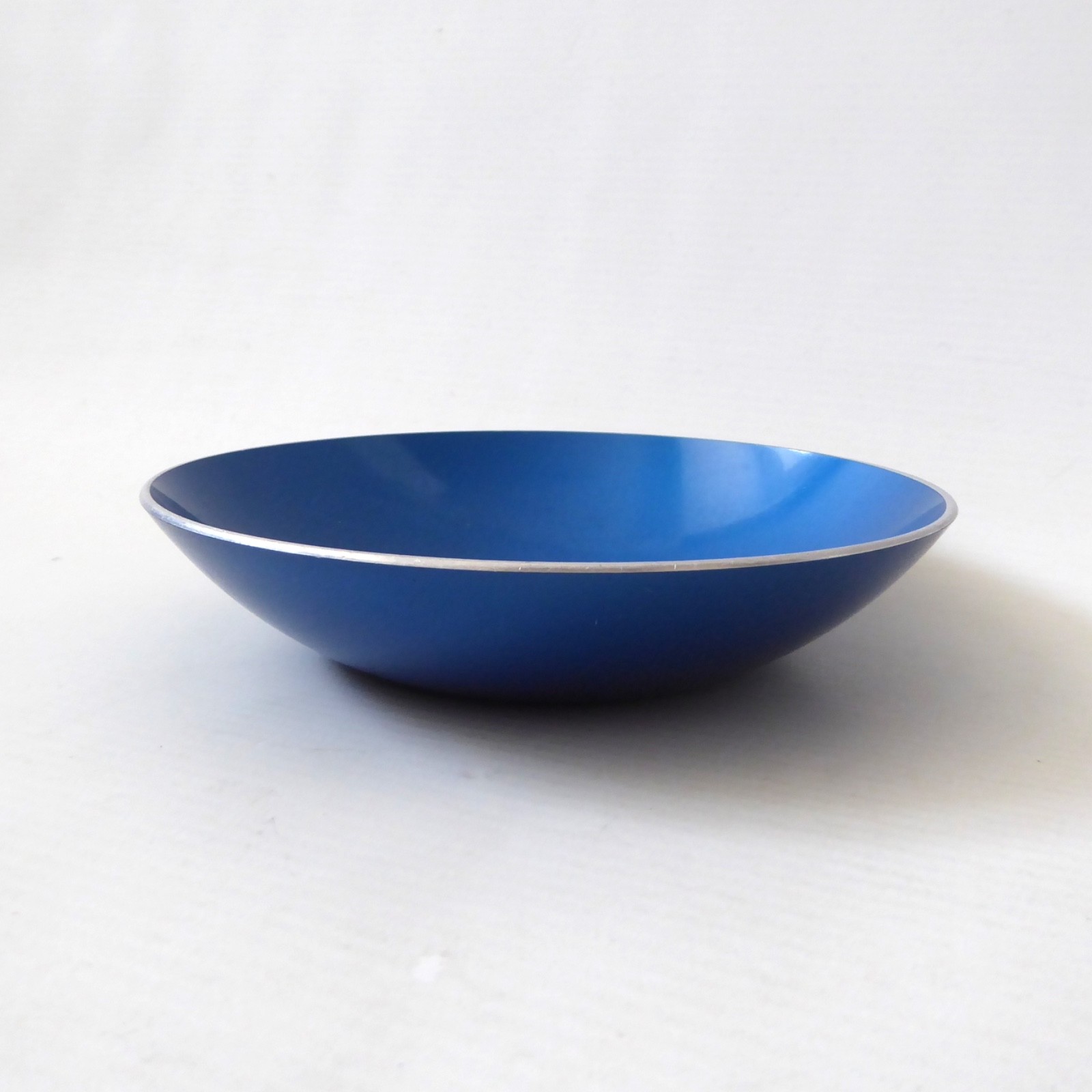 Emalox Norway vintage blue anodised aluminium mid-century retro bowl, 14cm dish - Image 3