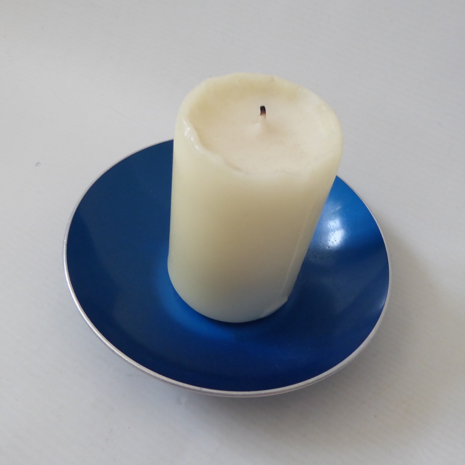 Emalox Norway vintage blue anodised aluminium mid-century retro bowl, 14cm dish - Image 4
