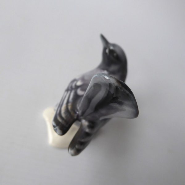 Goebel West German 1960s-70s vintage porcelain bird figurine CV31, grey redstart - Image 7