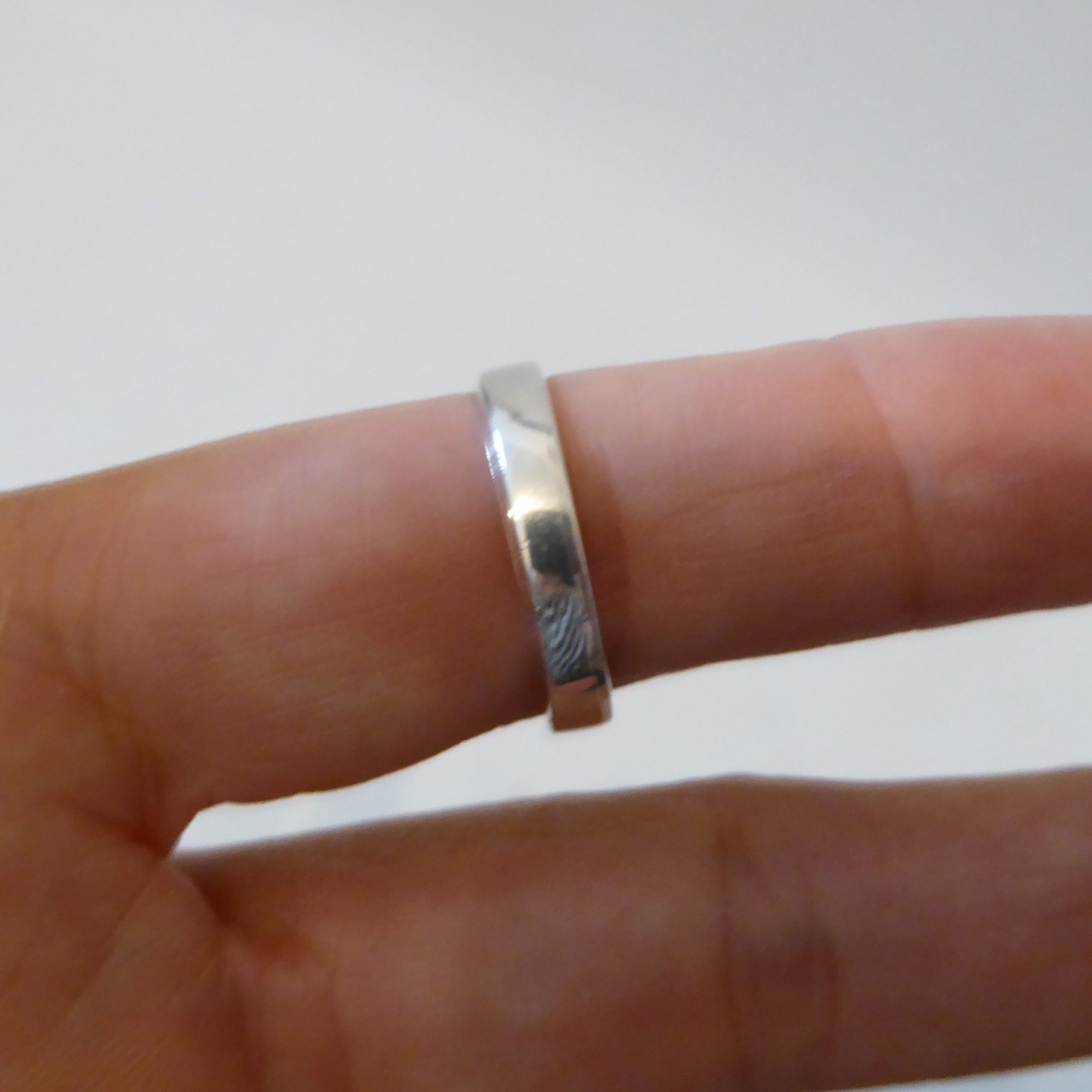 Guldfynd AB Swedish sterling silver 925 ring, Modernist vintage Statement size P - Image 13
