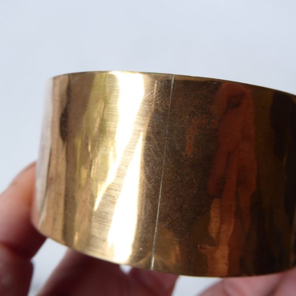 Handmade copper lidded pot box, round vintage metalwork container. Ornament - Image 14