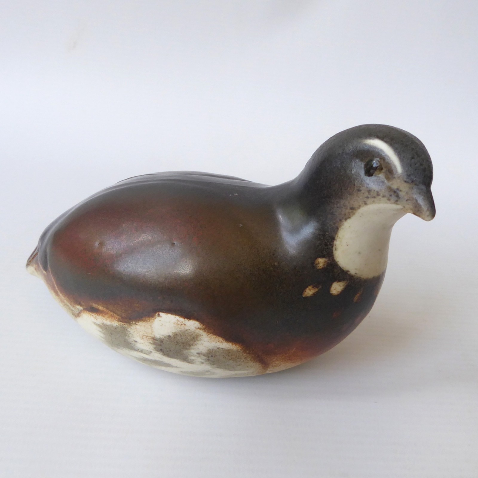 Helmsdale Pottery partridge bird, David & Penny Woodley Scottish handmade figure - Image 5