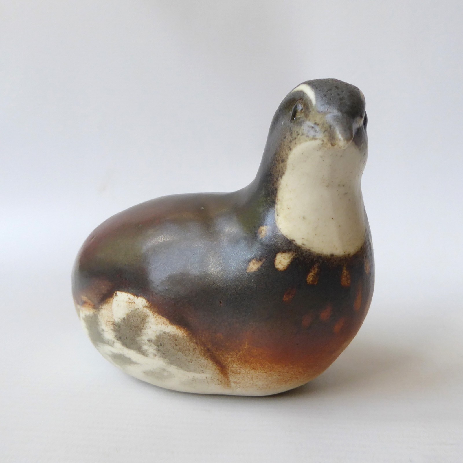 Helmsdale Pottery partridge bird, David & Penny Woodley Scottish handmade figure - Image 7