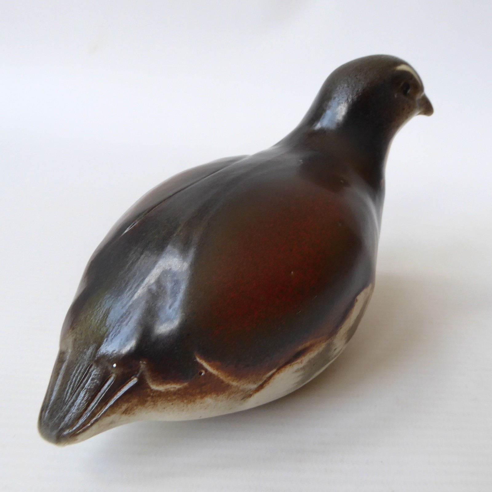 Helmsdale Pottery partridge bird, David & Penny Woodley Scottish handmade figure - Image 9