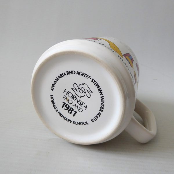 Hornsea Pottery 1981 Prince Charles And Lady Diana wedding marriage mug, vintage - Image 6