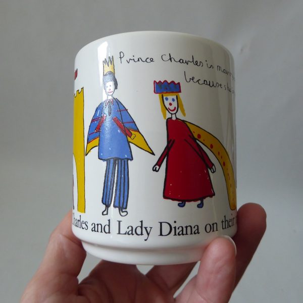 Hornsea Pottery 1981 Prince Charles And Lady Diana wedding marriage mug, vintage - Image 7