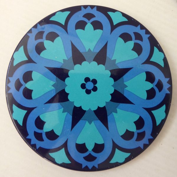 Ian Logan JRM Design vintage coasters, drink mats 1960s vintage round tin Salome - Image 4