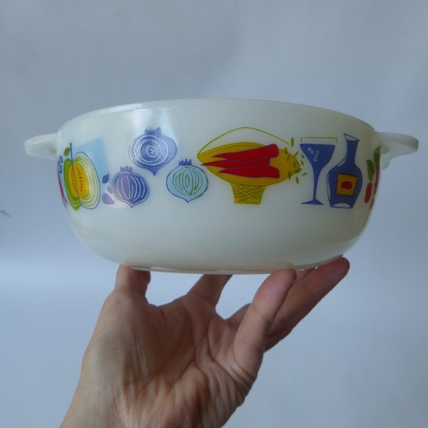 JAJ Pyrex Fiesta easy grip round casserole dish bowl, vintage 2184/506, 2 pint - Image 14