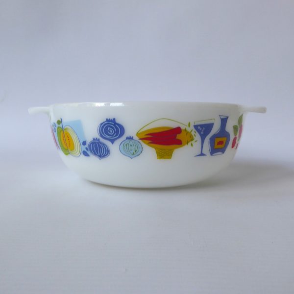 JAJ Pyrex Fiesta easy grip round casserole dish bowl, vintage 2184/506, 2 pint - Image 3