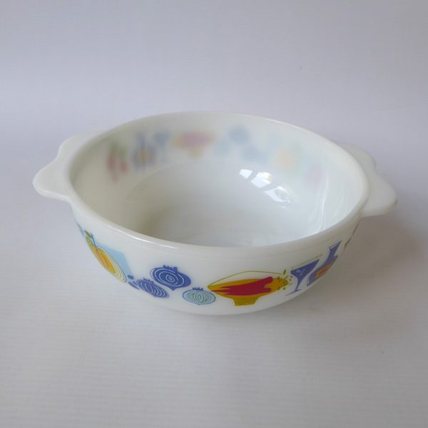 JAJ Pyrex Fiesta easy grip round casserole dish bowl, vintage 2184/506, 2 pint - Image 4