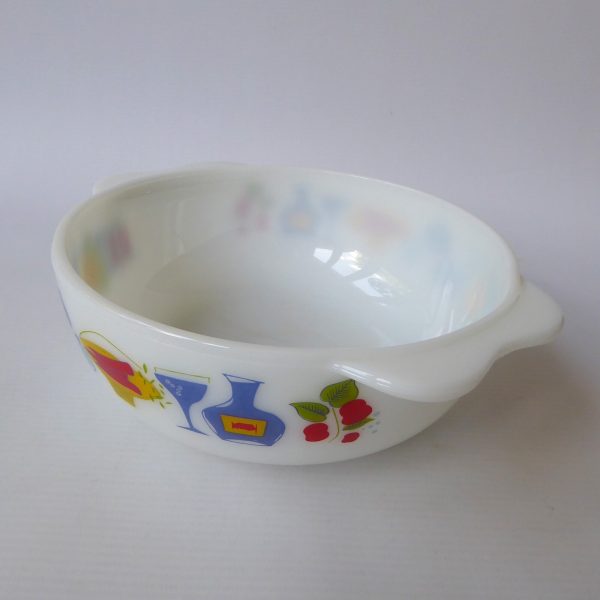 JAJ Pyrex Fiesta easy grip round casserole dish bowl, vintage 2184/506, 2 pint - Image 5