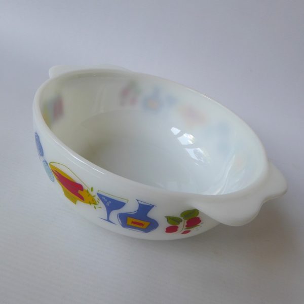 JAJ Pyrex Fiesta easy grip round casserole dish bowl, vintage 2184/506, 2 pint - Image 7