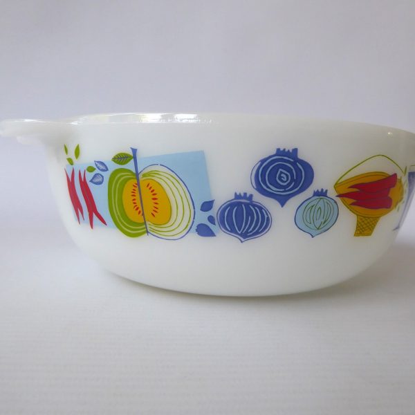JAJ Pyrex Fiesta easy grip round casserole dish bowl, vintage 2184/506, 2 pint - Image 9
