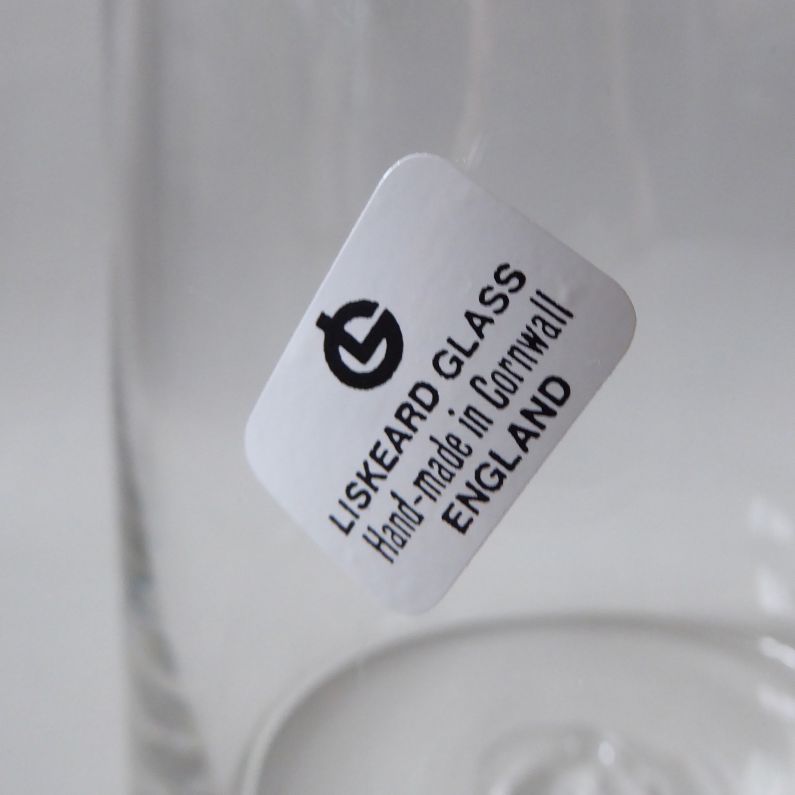Liskeard Glass handmade ale beer tankard pint glass, vintage clear drinking mug - Image 5