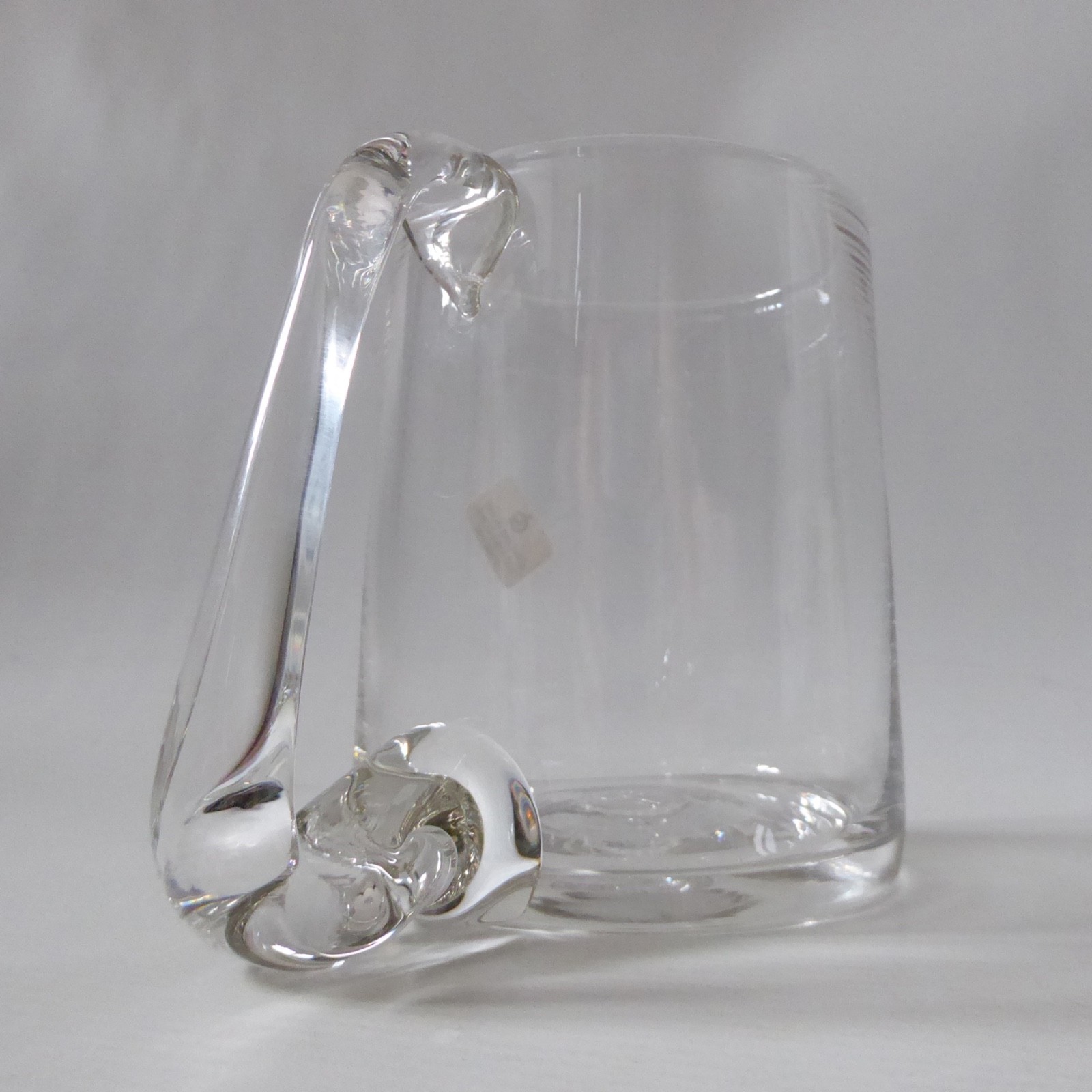 Liskeard Glass handmade ale beer tankard pint glass, vintage clear drinking mug - Image 6