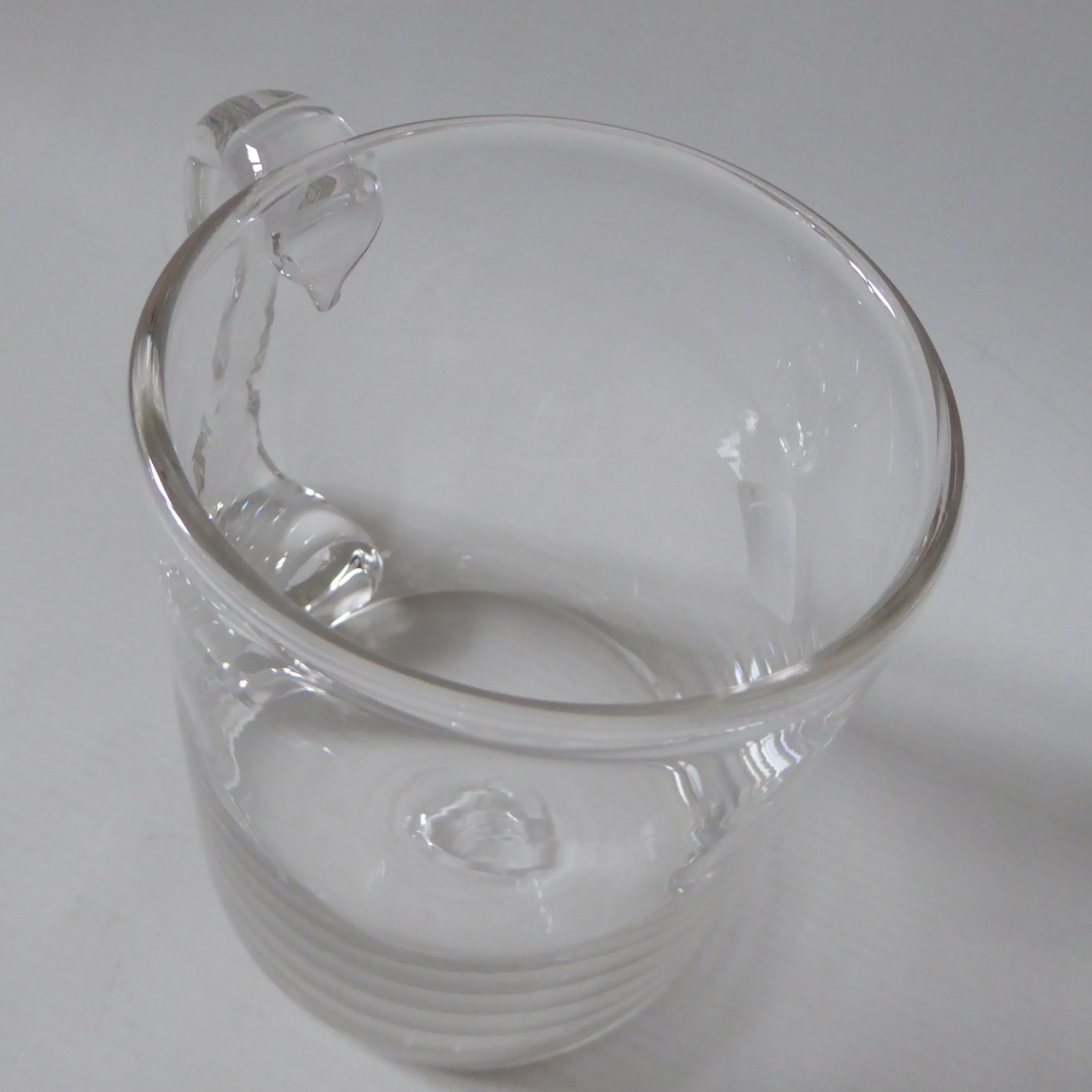 Liskeard Glass handmade ale beer tankard pint glass, vintage clear drinking mug - Image 8