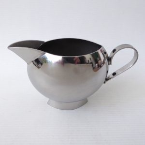 Nick Munro Sunfish 18/10 stainless steel milk cream jug, shiny contemporary fish