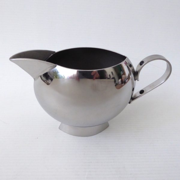 Nick Munro Sunfish 18/10 stainless steel milk cream jug, shiny contemporary fish