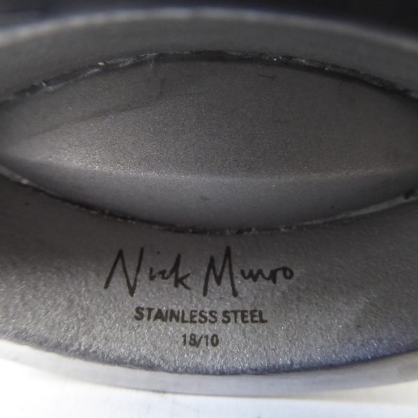 Nick Munro Sunfish 18/10 stainless steel milk cream jug, shiny contemporary fish - Image 9