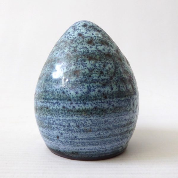 Prima Pottery Marcus Goldberger Folkestone vintage posy vase, duck egg blue egg - Image 9