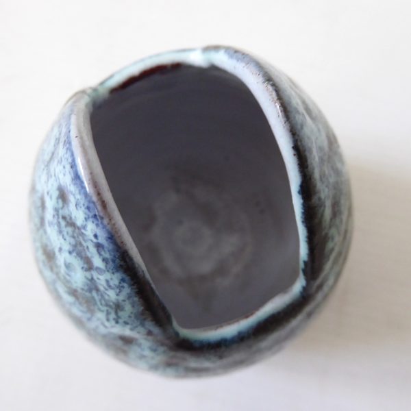 Prima Pottery Marcus Goldberger Folkestone vintage posy vase, duck egg blue egg - Image 10