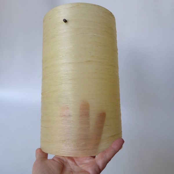 Spun fibreglass vintage lamp light shade, 10" cylinder, ceiling/table/pendant - Image 9