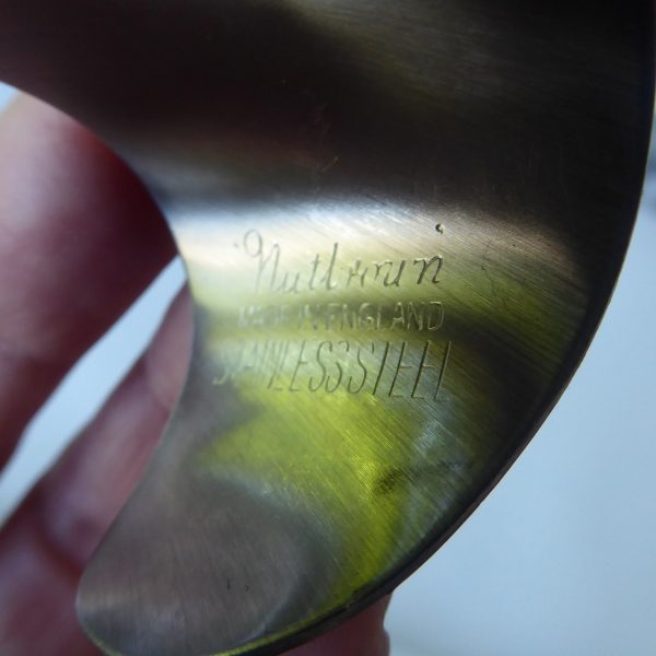 Thos. Nutbrown stainless steel 4 vintage modernist napkin serviette rings, 1970s - Image 11
