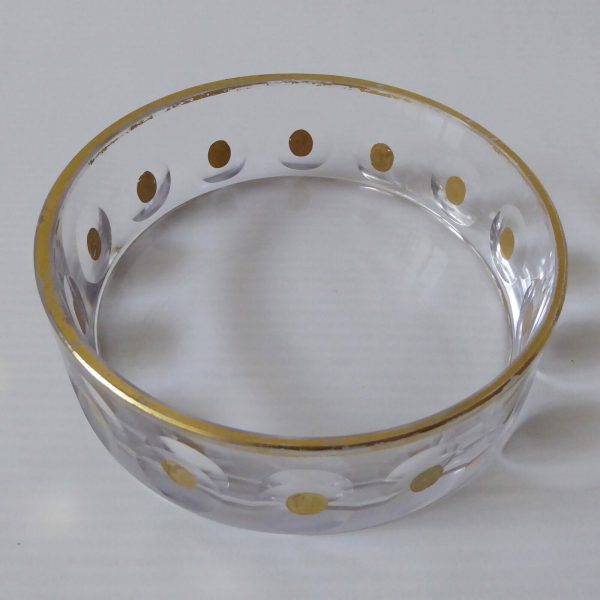 Vintage Kosta SS 5549 SIGNED crystal glass gold bowl/dish. Mona Morales-Schildt - Image 3