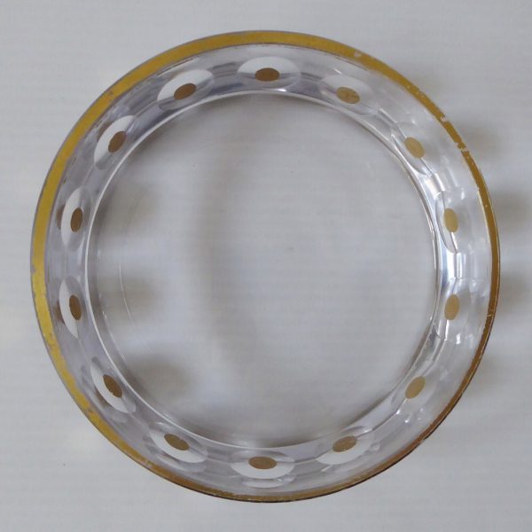 Vintage Kosta SS 5549 SIGNED crystal glass gold bowl/dish. Mona Morales-Schildt - Image 6