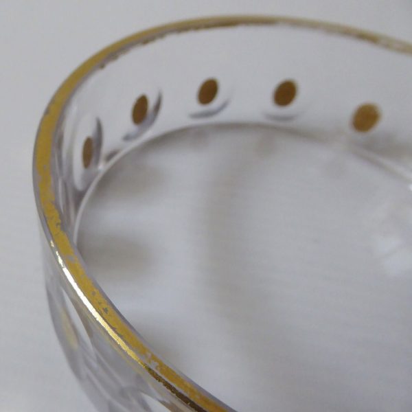 Vintage Kosta SS 5549 SIGNED crystal glass gold bowl/dish. Mona Morales-Schildt - Image 7