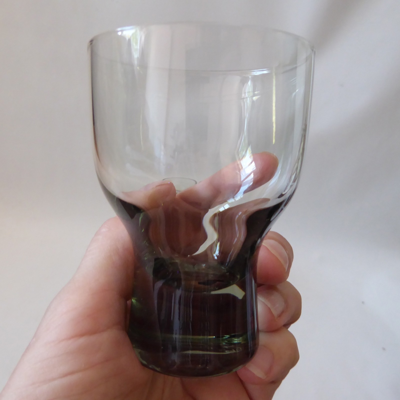4 HOLMEGAARD Glasses, Canada smoke. 3 Cocktail 9cm & Liqueur shot glass. Danish - Image 7