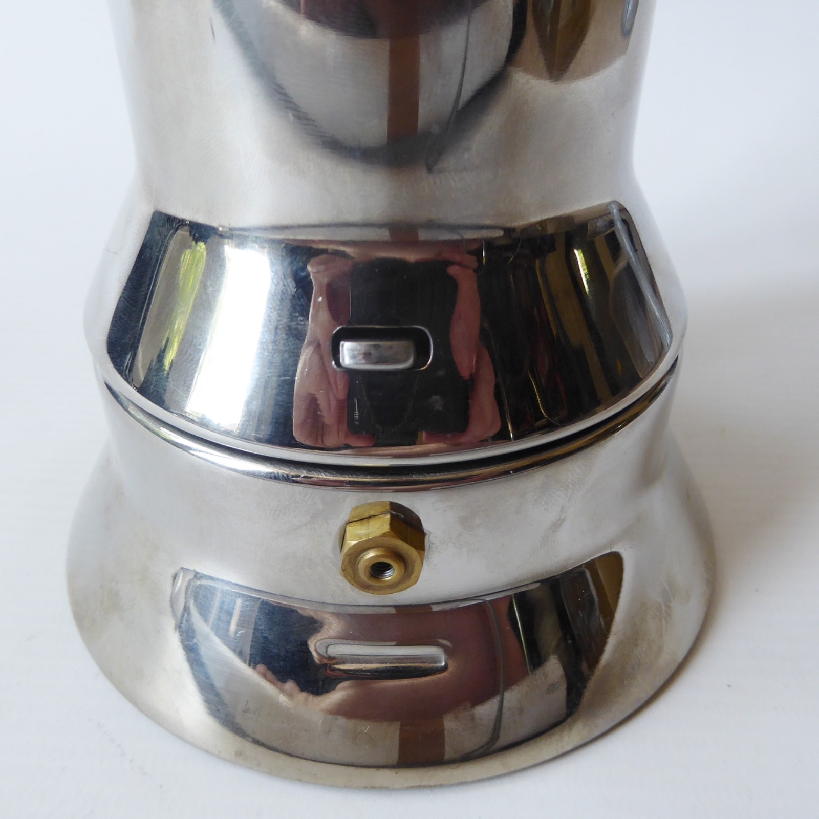 Alessi Espresso 9090 moka coffee maker, hob-top steel rocket shaped 3-cup Sapper - Image 11