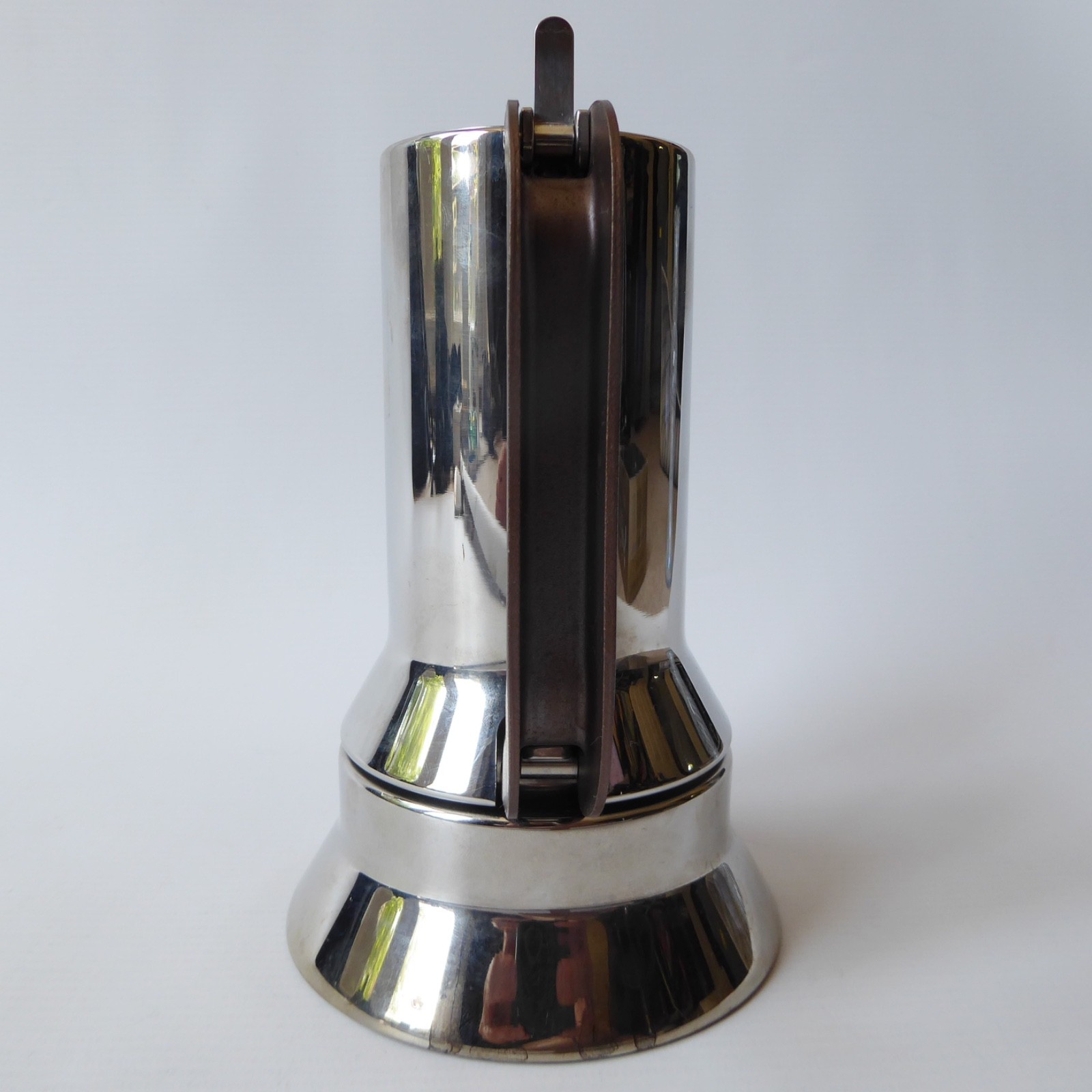 Alessi Espresso 9090 moka coffee maker, hob-top steel rocket shaped 3-cup Sapper - Image 3