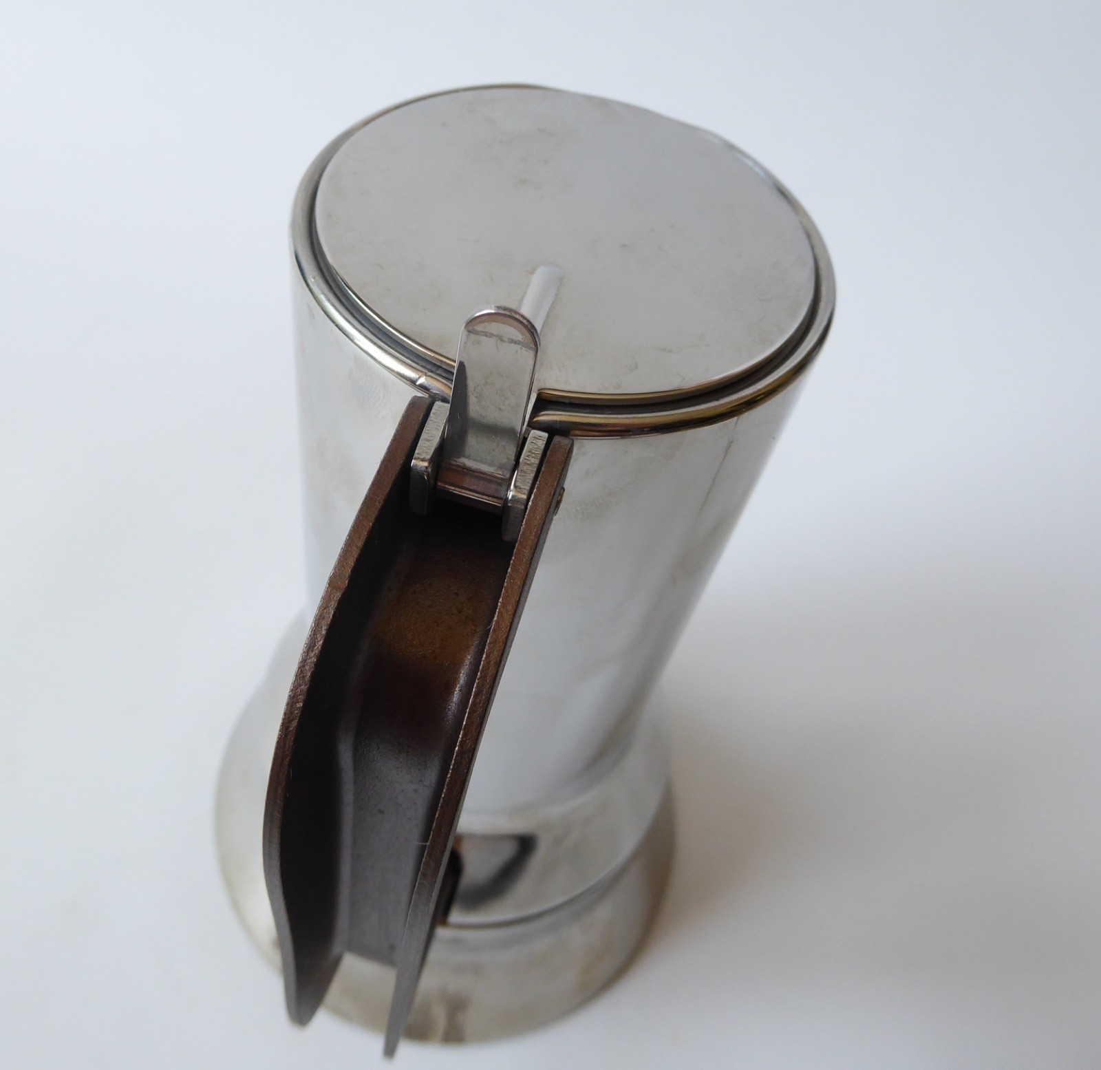 Alessi Espresso 9090 moka coffee maker, hob-top steel rocket shaped 3-cup Sapper - Image 8